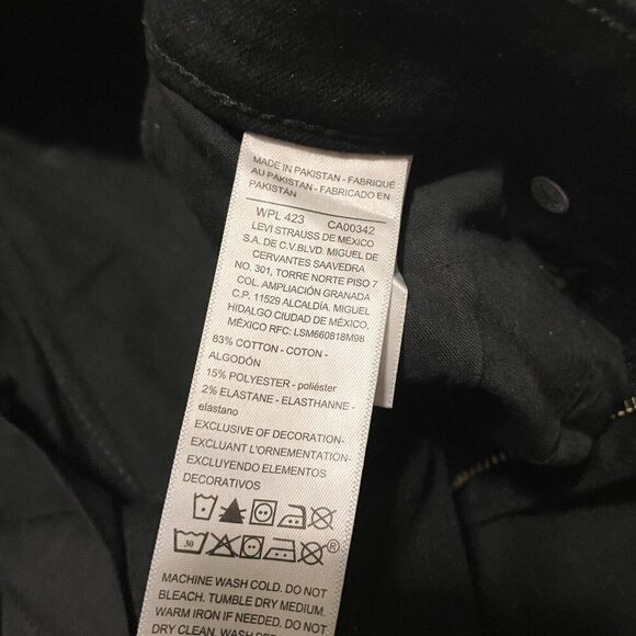 Levis Strauss Signature High-Rise Skinny Black Jeans Womans Size 28 - Picture 5 of 16